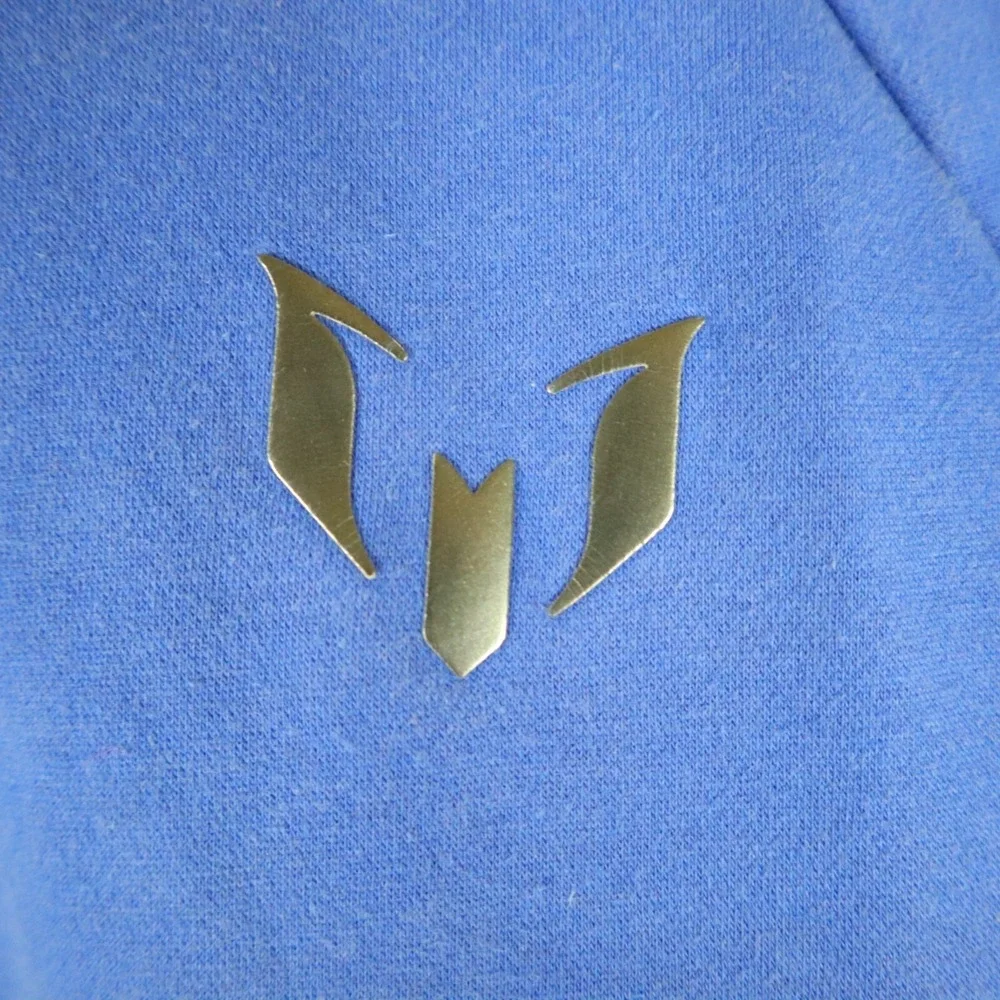 Adidas Lionel Messi Logo Sample Hoodie Soccer Futbol Size M/L‎ 20.5x26.5